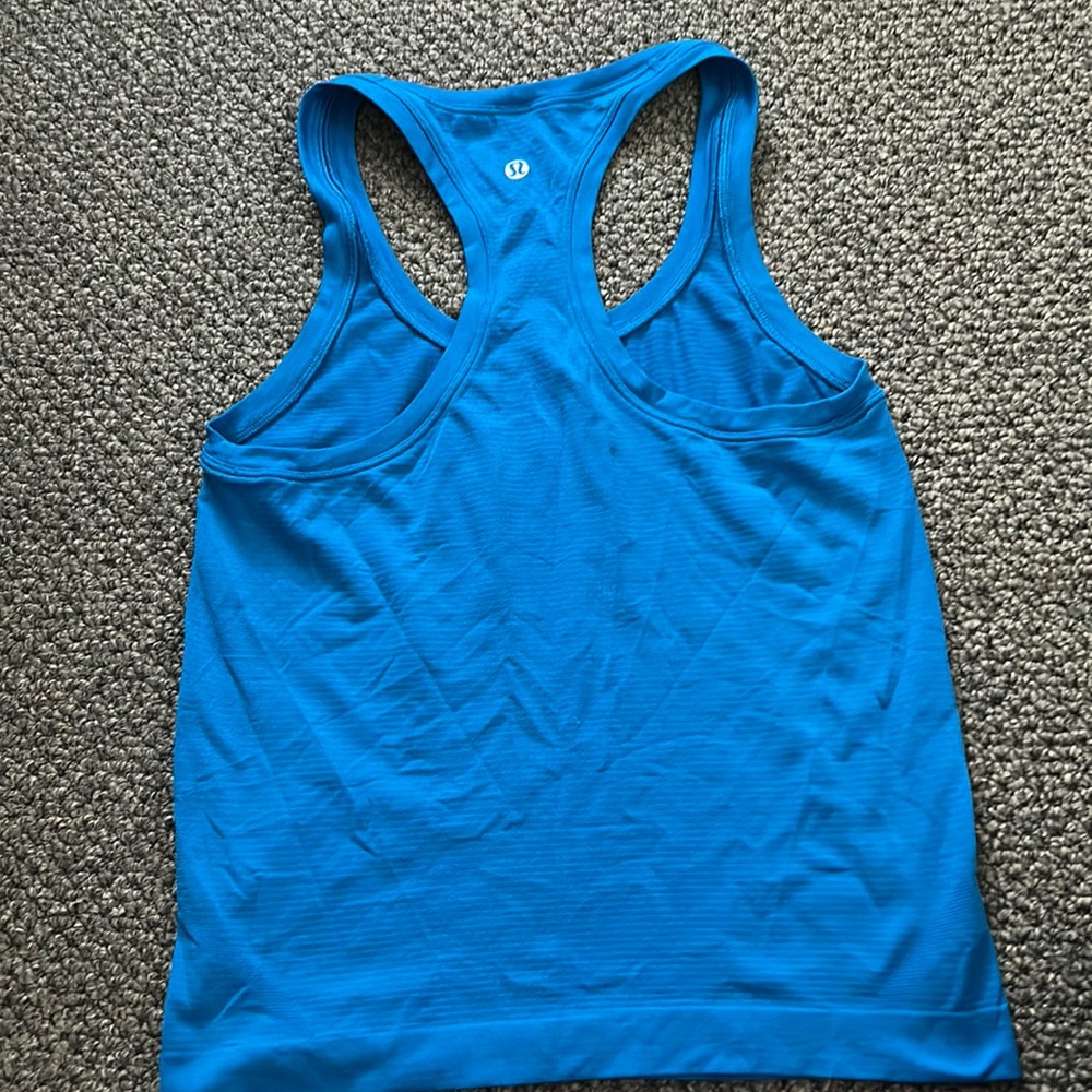 Lululemon Race Length Racer Back Swiftly Tech Poolside Blue Size 2